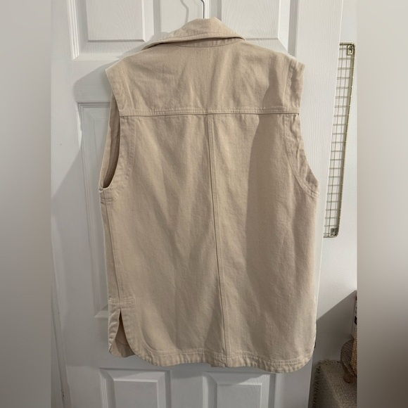 H&M Cream Cargo Vest - Picture 4 of 7